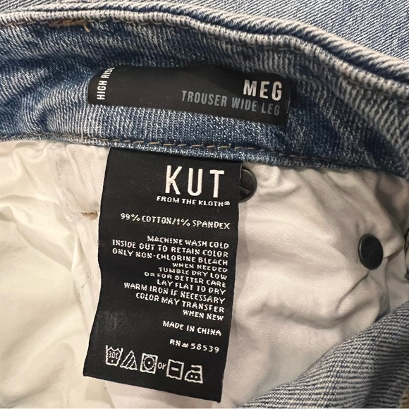 KUT From The Kloth Wide Leg Jeans - Picture 6 of 6